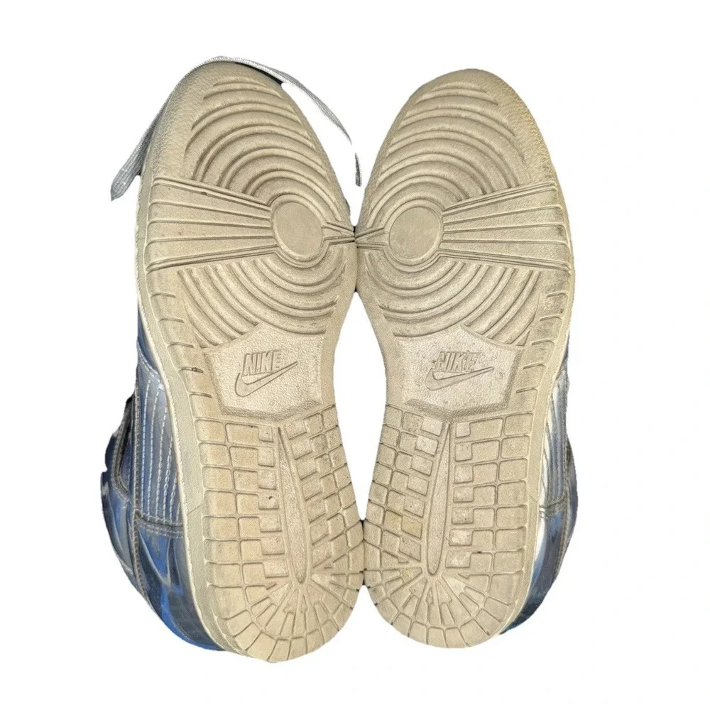 Nike‎ Dunks Sky Hi Hidden Wedge Heel Liquid Silver Womens size 7.5